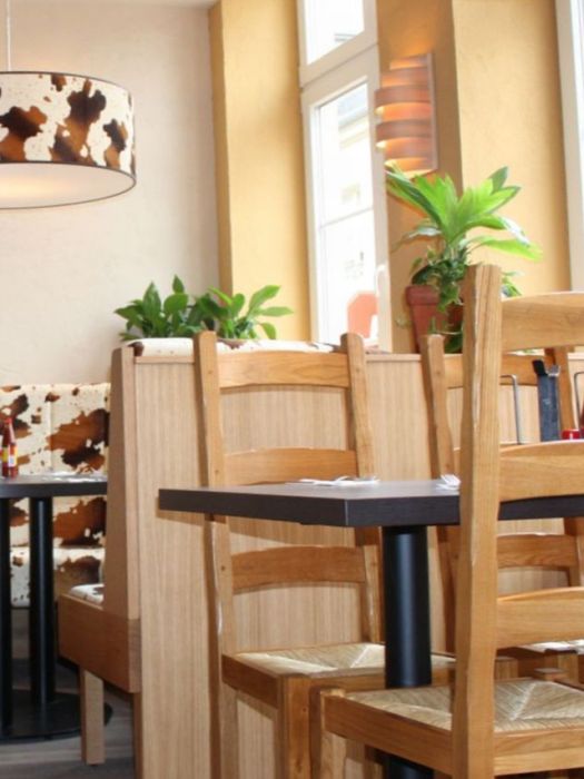 Houten muur verlichting - maatwerk voor een restaurant